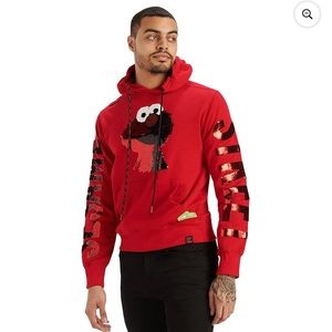 KRYPTIC SESAME STREET ELMO sequin hoodie